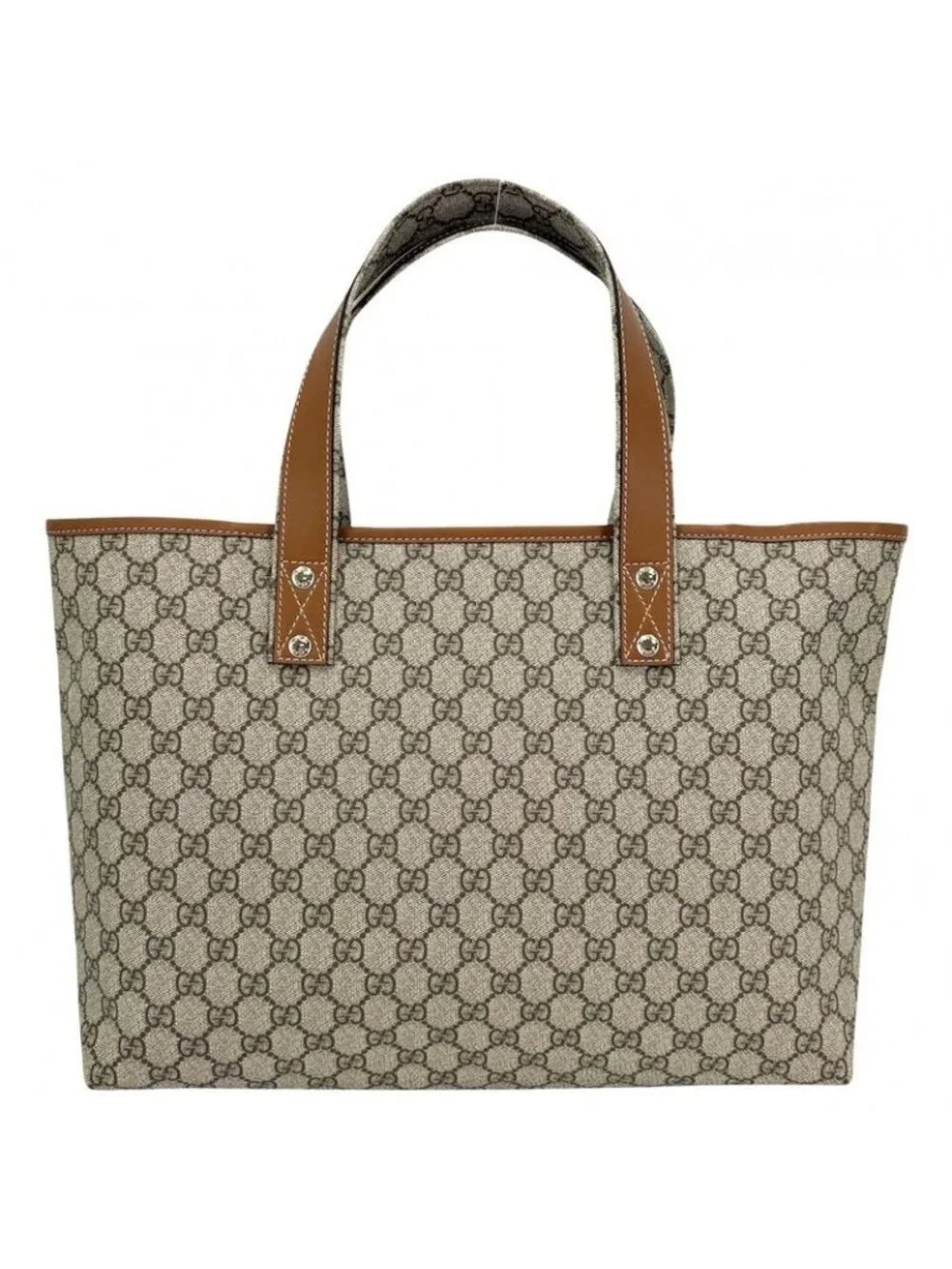★SOLD★ Gucci Tote Handbag Sherry Line Shoulder A4 Compatible GG Supreme Canvas - Picture 2 of 9